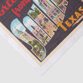 San Antonio Texas TX Vintager Großbuchstabe Postka Seidenpapier (Ausschnitt)