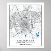 San Antonio Texas USA City Travel Poster (Vorne)