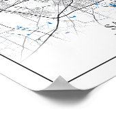 San Antonio Texas USA City Travel Poster (Ecke)