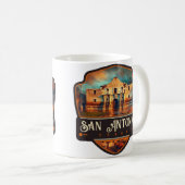 San Antonio, Texas | VINTAG Kaffeetasse (VorderseiteRechts)