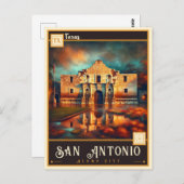 San Antonio, Texas | VINTAG Postkarte (Vorne/Hinten)