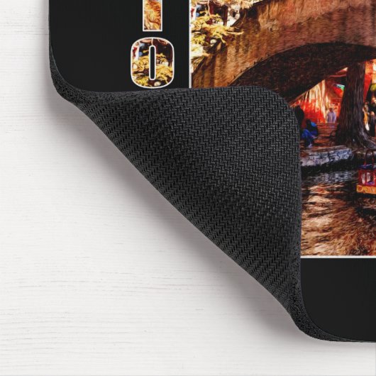 San Antonio, Texas: Walk Bridge Mousepad (Ecke)