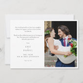 San Antonio Texas Wedding Photo Dankeskarte (Rückseite)