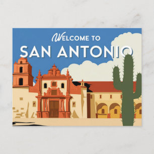 San Antonio, Texas, Willkommen Postkarte