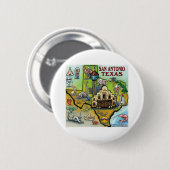 San Antonio TX Button (Vorne & Hinten)