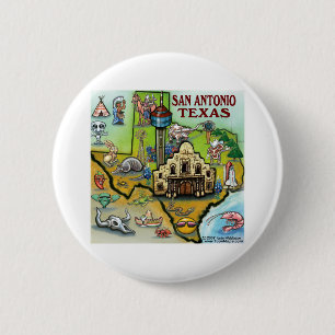 San Antonio TX Button