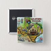 San Antonio TX Button (Vorne & Hinten)