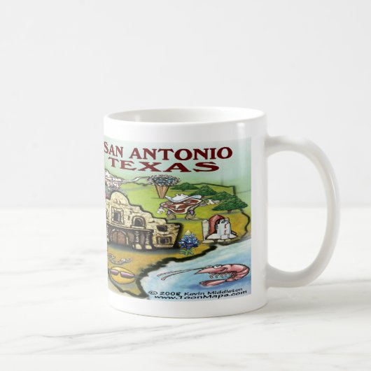 San Antonio TX Kaffeetasse (Rechts)