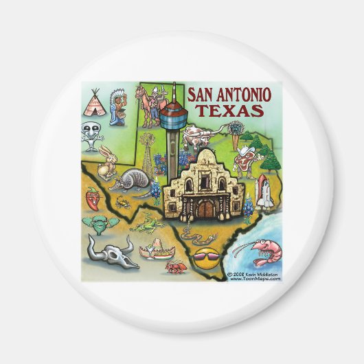 San Antonio TX Magnet (Vorne)