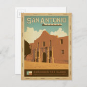 San Antonio, TX Postkarte (Vorne/Hinten)