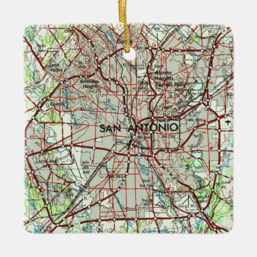 San Antonio Vintag Topo Keramikornament (Vorderseite)