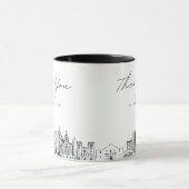 San Antonio Wedding Simple Custom Coffee Tasse (Zentrum)