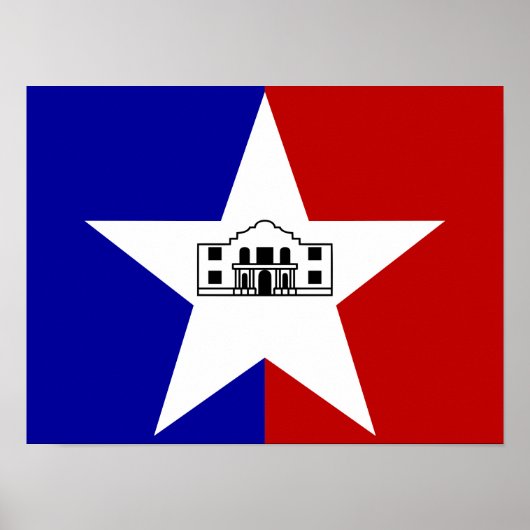 San- Antonioflagge Poster (Vorne)