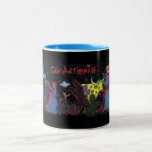 San Antonioserenade-Kaffee-Tasse Zweifarbige Tasse (Mittel)