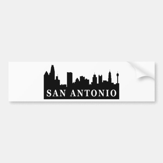 San- AntonioSkyline Autoaufkleber (Vorne)