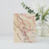 San Benito, Fresno, Monterey, San Luis Obispo Postkarte (Stehend Vorderseite)