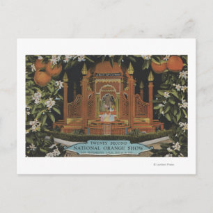 San Bernardino, CA - 22. Nationale Orange Show Postkarte