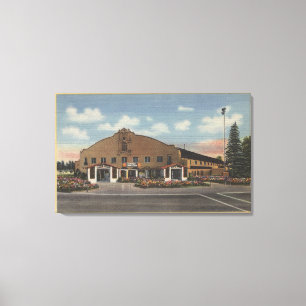 San Bernardino, CA - Zuhause des National Orange Leinwanddruck