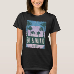 San Bernardino Kalifornien CA Vintage Vaporwave Re T-Shirt