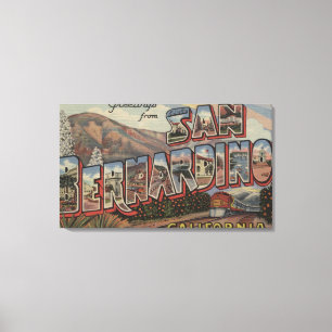 San Bernardino, Kalifornien - große Leinwanddruck