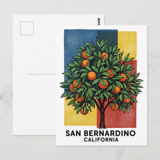 San Bernardino Postkarte (Vorne/Hinten)