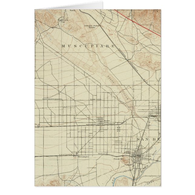 San Bernardino Quadrangon mit San Andreas Rift (Vorne)