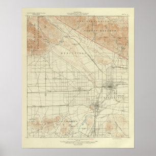 San- Bernardinoviereck, das San- Andreasriß zeigt Poster