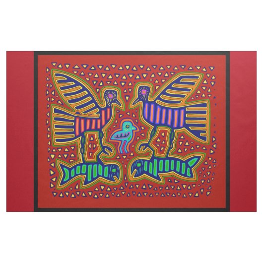 San Blas Insel Kuna Mola Designer Fabric Stoff (Yard (91,4 cm))