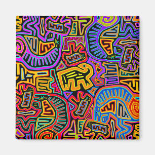 San‑Blas‑Insel Mola‑Collage Magnet