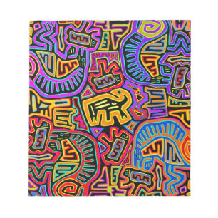 San Blas Insel Mola Collage Notizblock