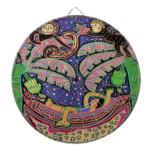 San Blas Inseln Panama Mola Dartscheibe