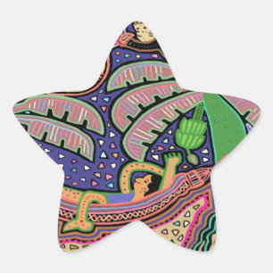 San Blas Inseln Panama Mola Stern-Aufkleber