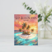 San-Blas-Inseln Panama Postkarte (Stehend Vorderseite)