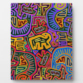 San Blas Island Mola Collage Fotoplatte (Vorderseite)