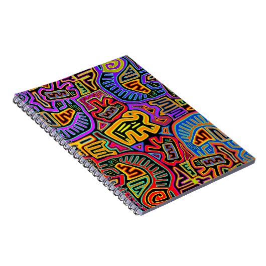 San Blas Island Mola Collage Notizblock (Rechte Seite)