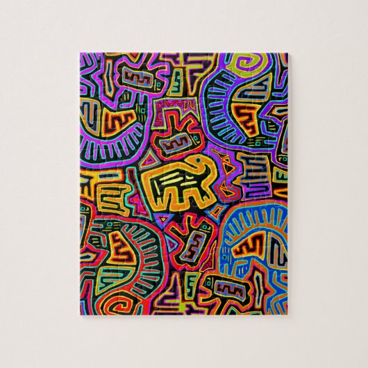 San Blas Island Mola Collage Puzzle (Vertikal)