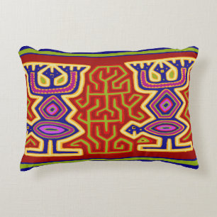 San Blas Island Mola Throw Kissen