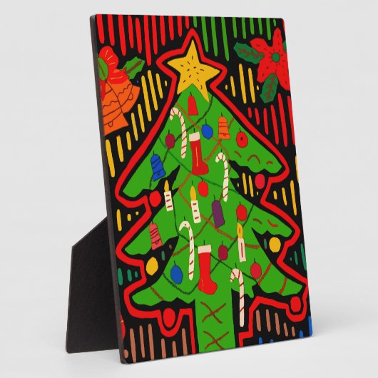 San Blas Island Weihnachtsbaum Mola Fotoplatte (Seite)