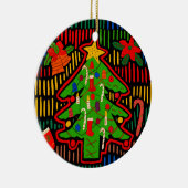 San Blas Island Weihnachtsbaum Mola Keramik Ornament (Rechts)