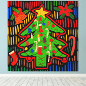 San Blas Island Weihnachtsbaum Mola Leinwanddruck (Insitu (Holzboden))