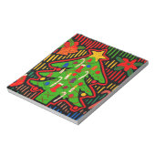 San Blas Island Weihnachtsbaum Mola Notizblock (Rotiert)