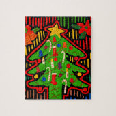 San Blas Island Weihnachtsbaum Mola Puzzle (Vertikal)