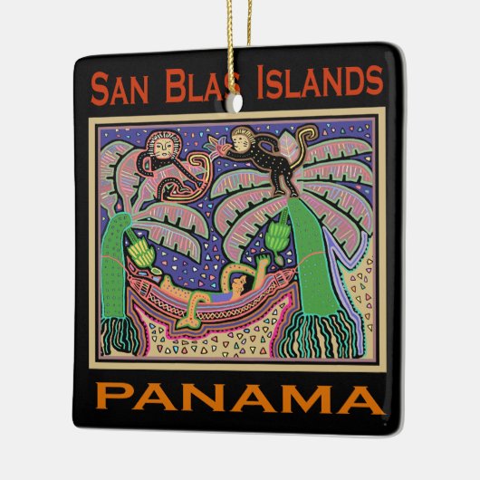 San Blas Islands Panama Mola Keramikornament (Links)