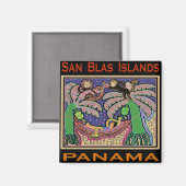 San Blas Islands Panama Mola Magnet (Vorderseite/Rückseite)