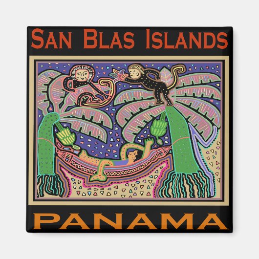San Blas Islands Panama Mola Magnet (Vorne)