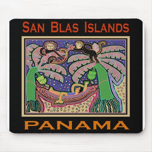 San Blas Islands Panama Mola Mousepad (Vorne)