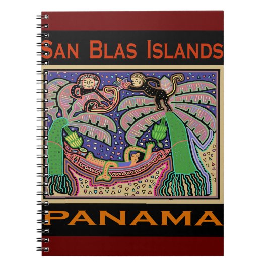 San Blas Islands Panama Mola Notizblock (Vorderseite)