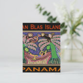 San Blas Islands Panama Mola Postkarte (Stehend Vorderseite)