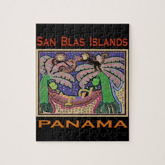 San Blas Islands Panama Mola Puzzle (Vertikal)