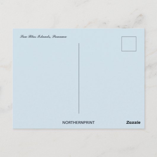 San Blas Islands Panama Postkarte (Rückseite)